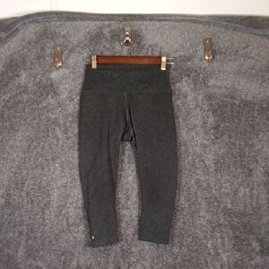 NOBULL Gray Leggings Stretchy Cropped Gym Runing